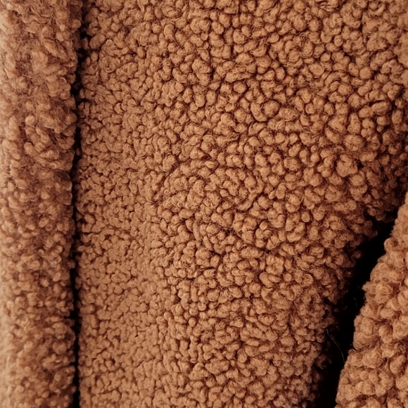 J. Crew Double Breasted Teddy Sherpa Topcoat Sz 8 NEW - Picture 4 of 5